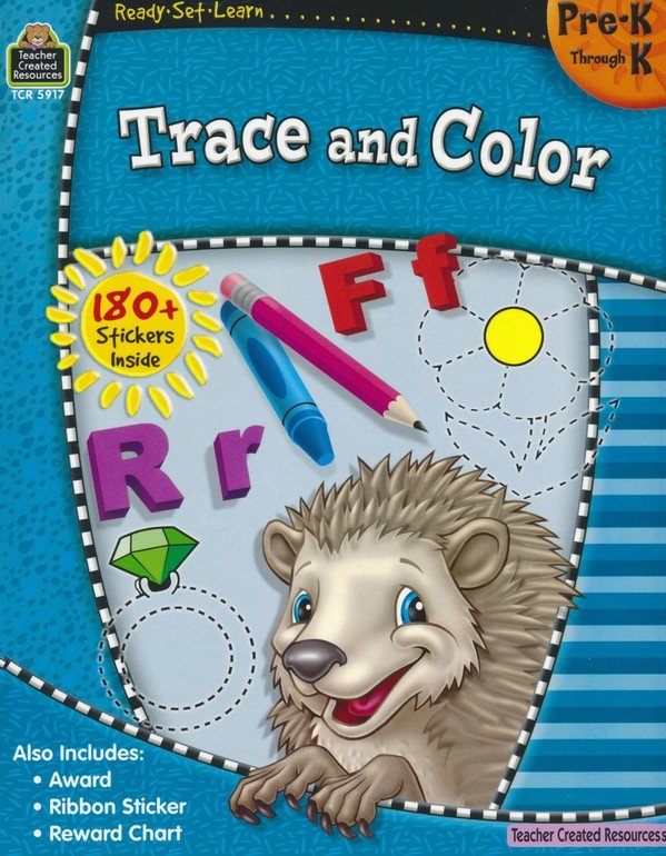 Ready Set Learn: Trace and Color (Grades PreK and K)