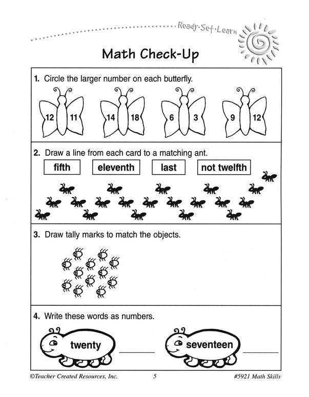 Ready Set Learn: Math Skills (Grade 2)