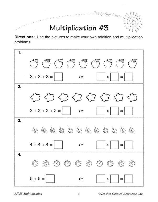 Ready Set Learn: Multiplication (Grade 3)