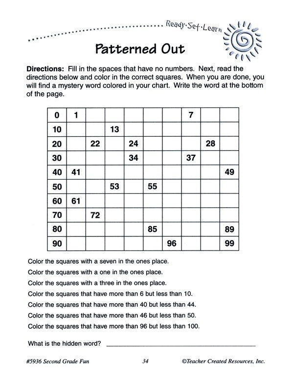 Ready Set Learn: Second Grade Fun (Grade 2)