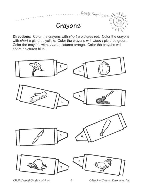 Ready Set Learn: Second Grade Activities (Grade 2)