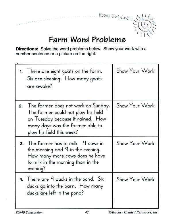 Ready Set Learn: Subtraction (Grade 2)