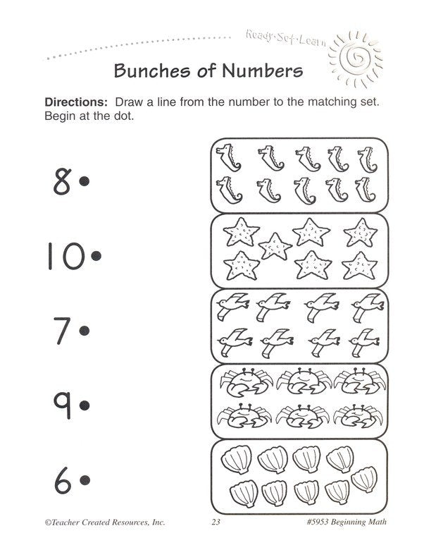 Ready Set Learn: Beginning Math (Grades PreK and K)