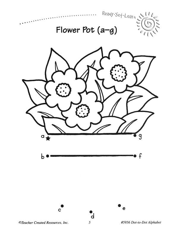 Ready Set Learn: Dot to Dot Alphabet (Grade K)