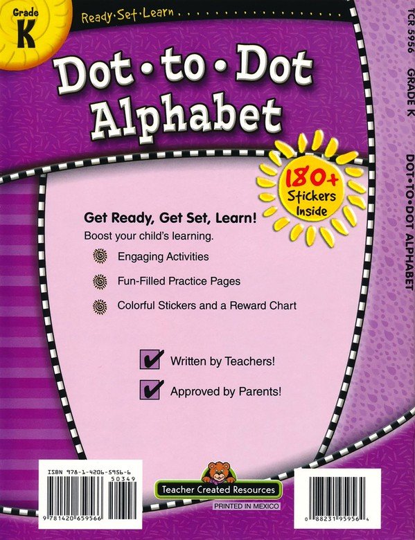 Ready Set Learn: Dot to Dot Alphabet (Grade K)