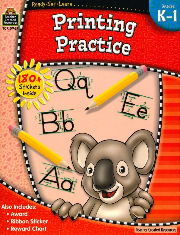 Ready Set Learn: Printing Practice (Grades K and 1)