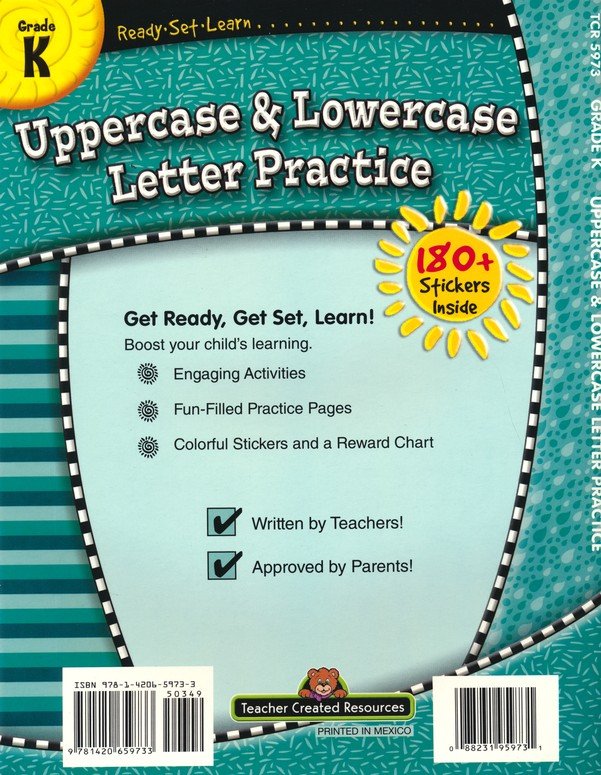 Ready Set Learn: Upper and Lower Case (Grade K)