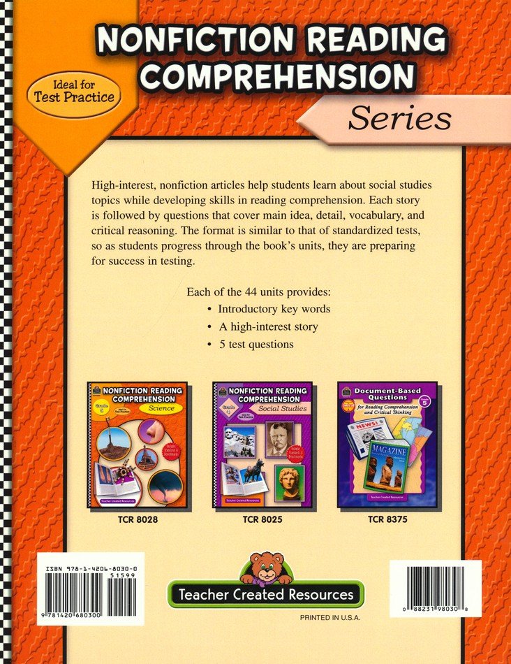 Nonfiction Reading Comprehension: Social Studies (Grade 5)