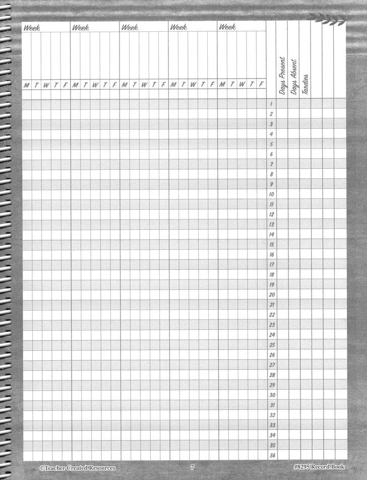 Home Sweet Classroom Record Book