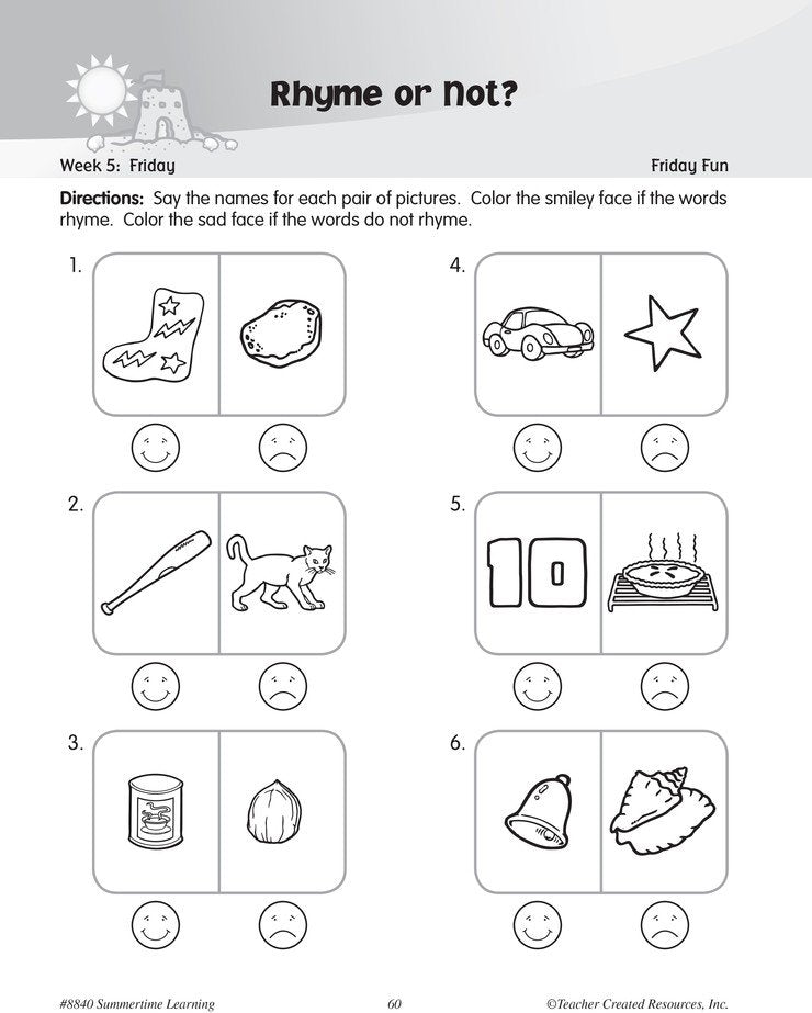 Summertime Learning: Prepare Your Child for  Kindergarten (2nd Edition)