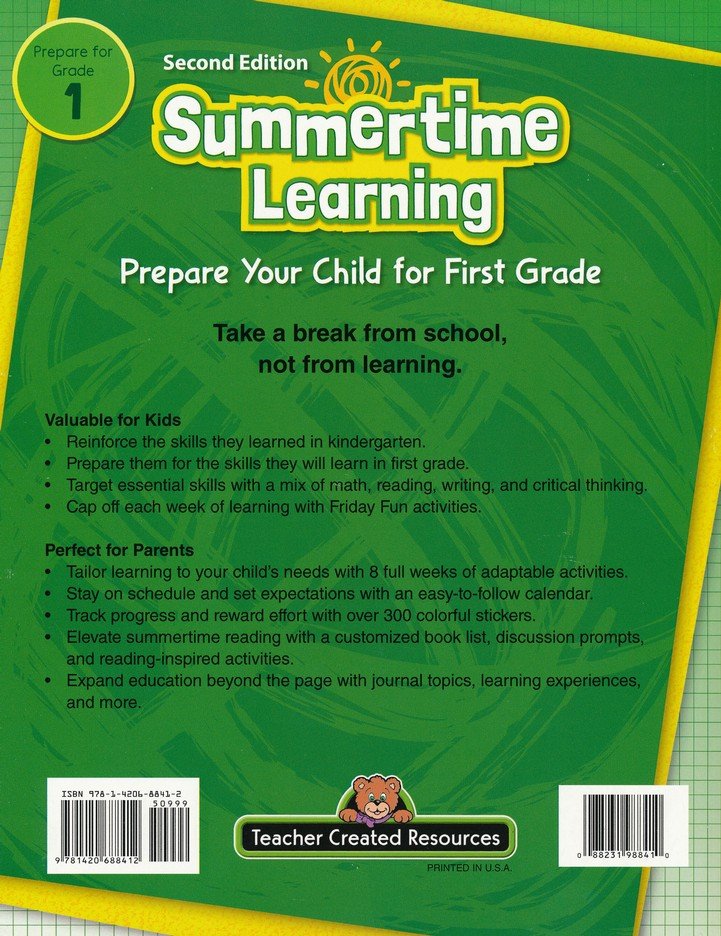 Summertime Learning: Prepare Your Child for First Grade (2nd Edition)