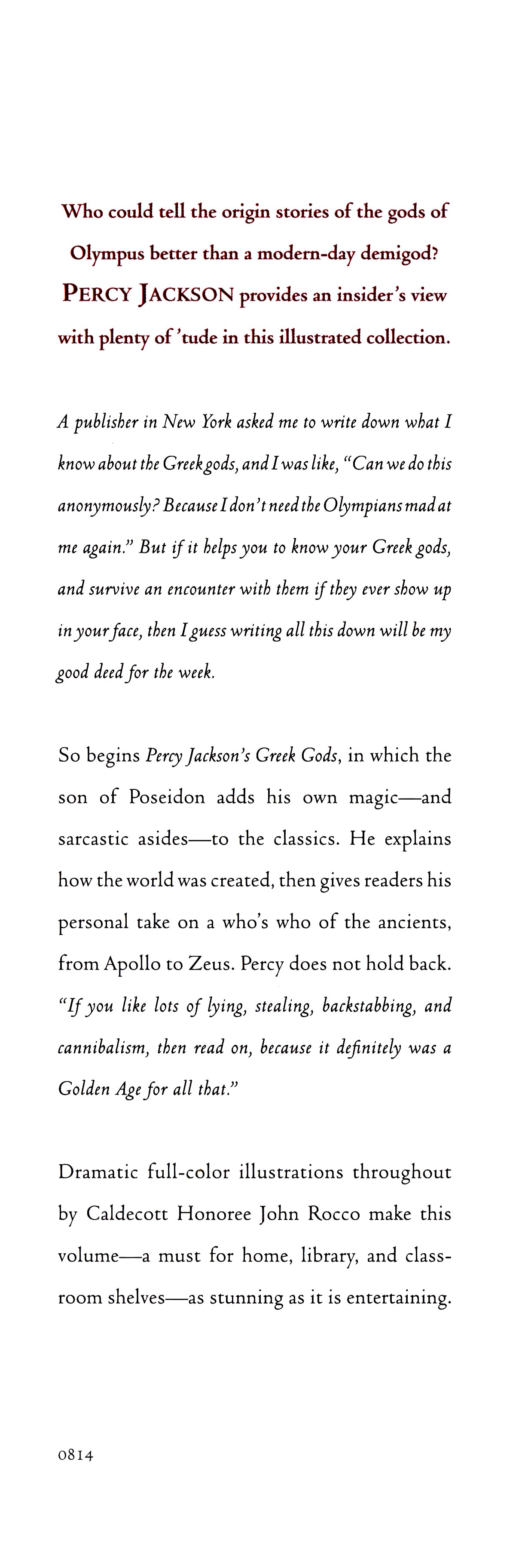 Percy Jackson's Greek Gods