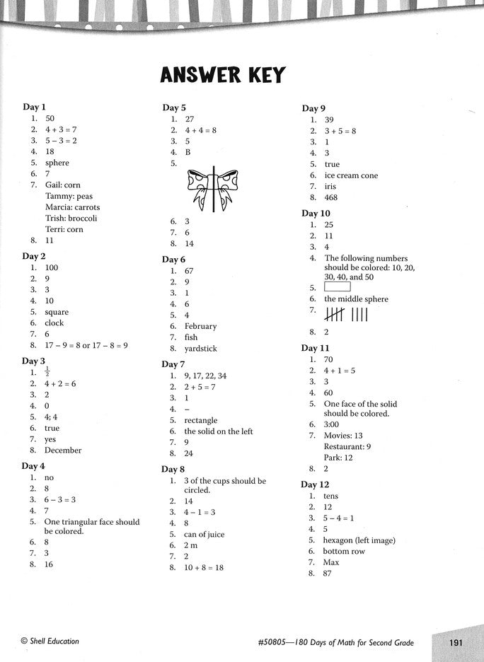 Practice, Assess, Diagnose: 180 Days of Math for Second Grade