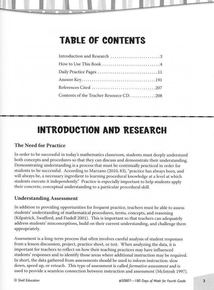 Practice, Assess, Diagnose: 180 Days of Math for Fourth Grade