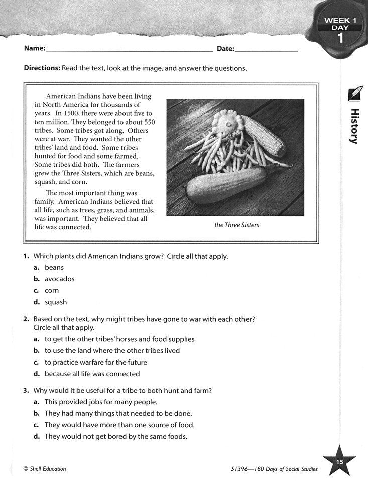 180 Days of Social Studies for Fourth Grade