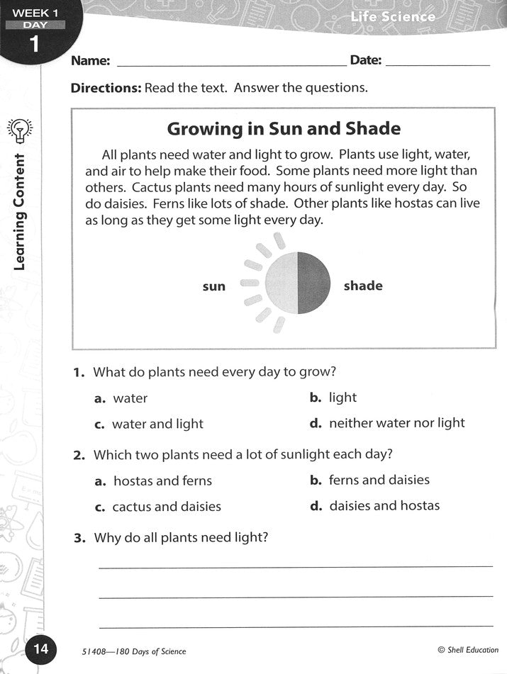 180 Days of Science for Second Grade