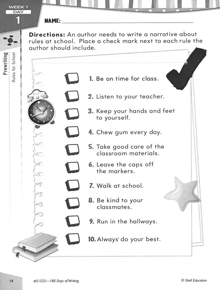 180 Days of Writing for Second Grade (Grade 2)