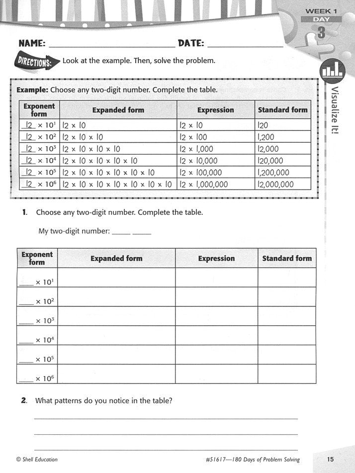 180 Days of Problem Solving for Fifth Grade (Level 5)