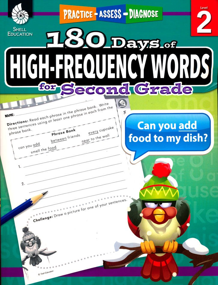 180 Days of High-Frequency Words for Second Grade (Level 2)