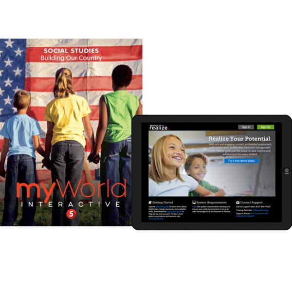 myWorld Interactive: Elementary Social Studies Grade 5A Homeschool Bundle (2019 Copyright)