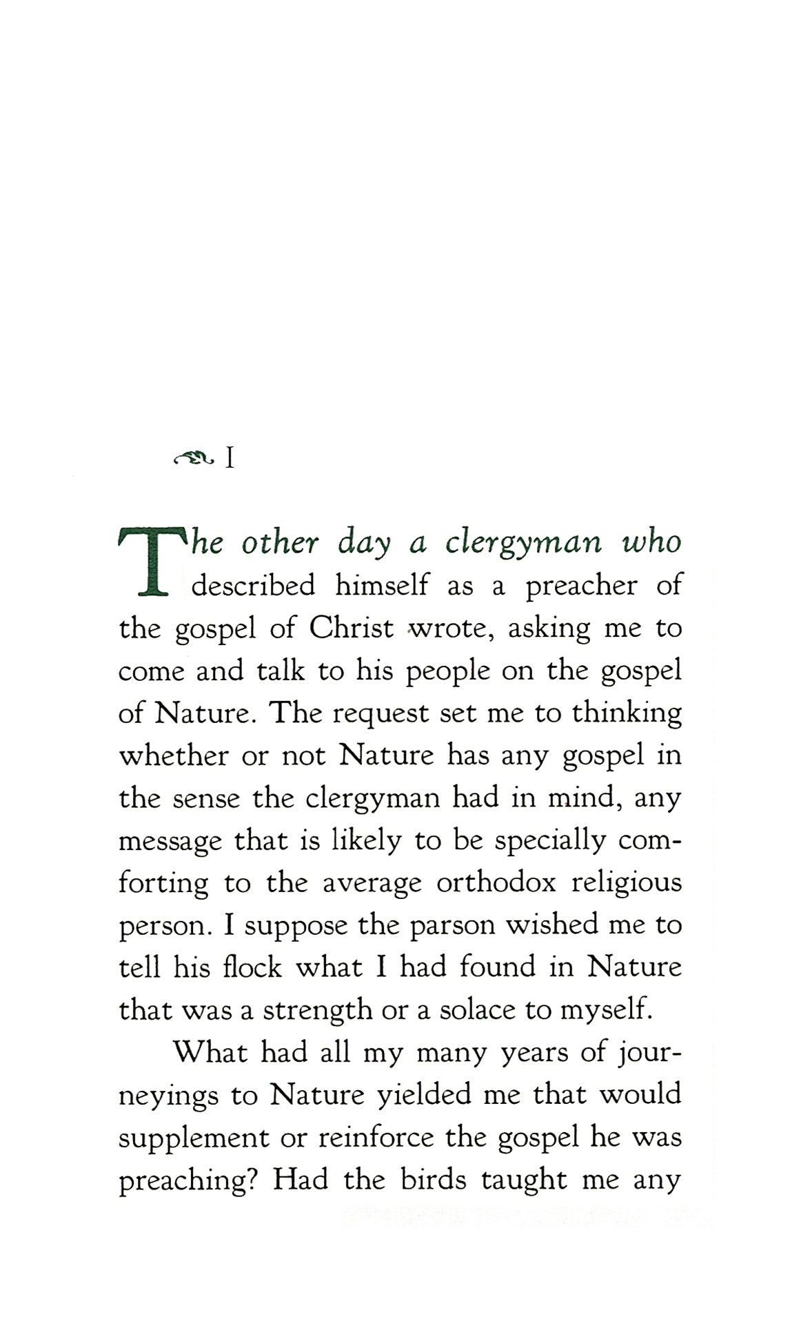 The Gospel of Nature