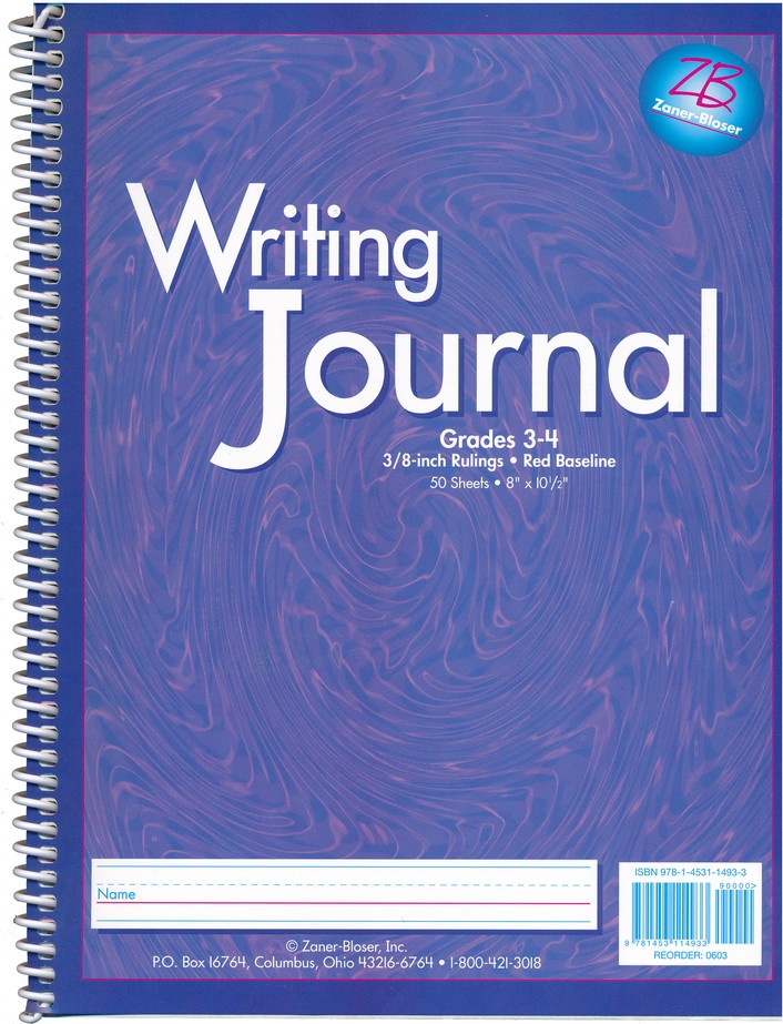 Zaner-Bloser My Writing Journal, Liquid Purple Grades 3-4