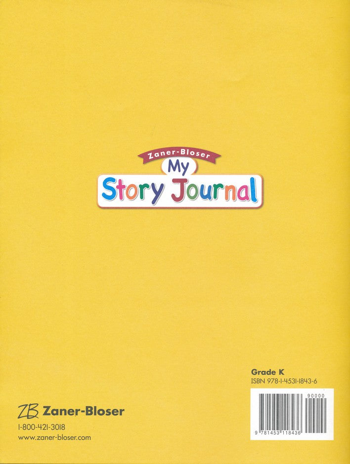 Zaner-Bloser My Story Journal, Transitional K-K