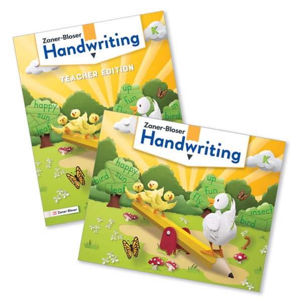 Zaner-Bloser Handwriting Grade K: Student & Teacher Editions (Homeschool Bundle --- 2020 Copyright)