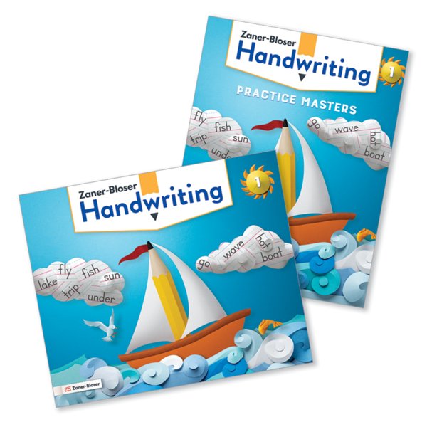 Zaner-Bloser Handwriting Grade 1: Student Edition &  Practice Masters (Homeschool Bundle --- 2020 Copyright)