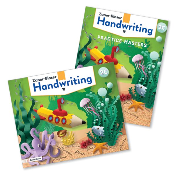 Zaner-Bloser Handwriting Grade 2C: Student Edition & Practice Masters (Cursive; Homeschool Bundle; 2020)