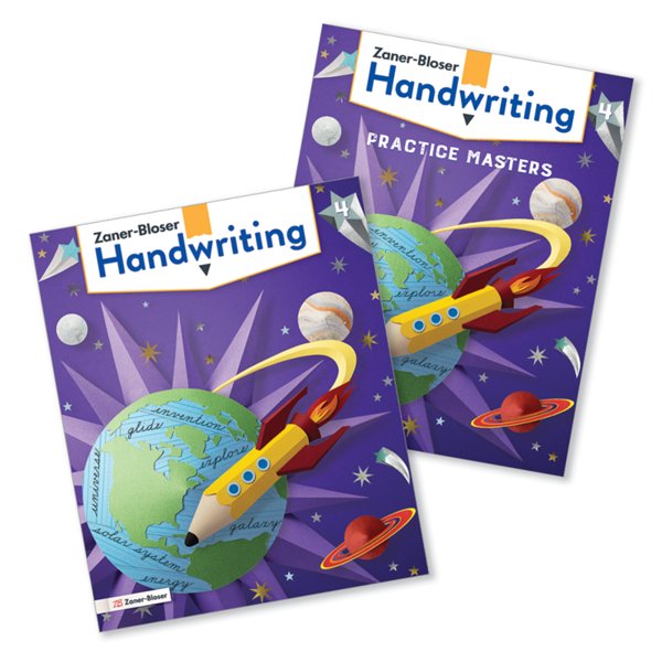 Zaner-Bloser Handwriting Grade 4: Student Edition & Practice Masters (Homeschool Bundle --- 2020 Copyright)
