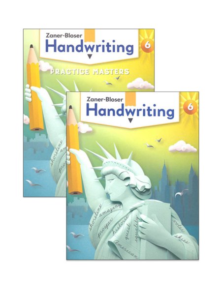 Zaner-Bloser Handwriting Grade 6: Student Edition & Practice Masters (Homeschool Bundle --- 2020 Copyright)