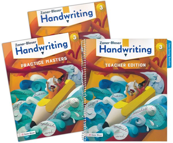 Zaner-Bloser Handwriting Grade 3: Student, Teacher, & Practice Masters (Homeschool Bundle --- 2020 Copyright)