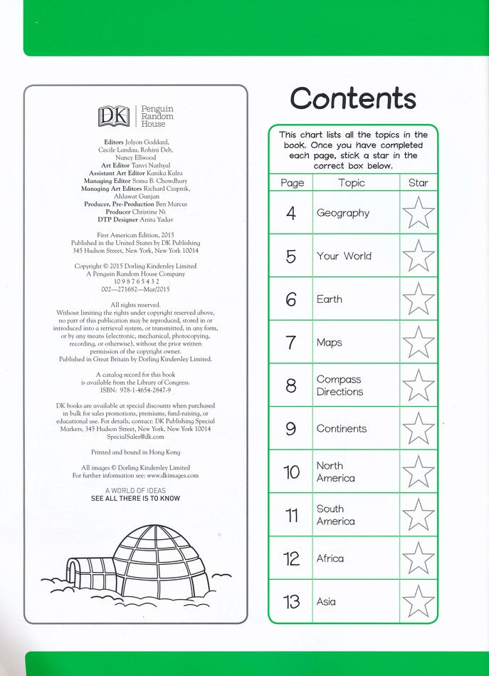 DK Workbooks: Geography: First Grade