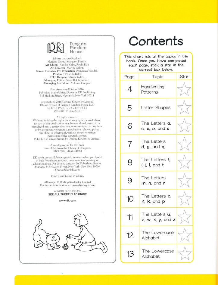 DK Workbooks: Handwriting: Printing, Kindergarten