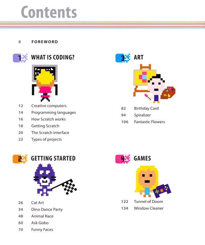 Coding Projects in Scratch: A Step-by-Step Visual Guide to Coding Your Own Animations, Games, Simulations, a