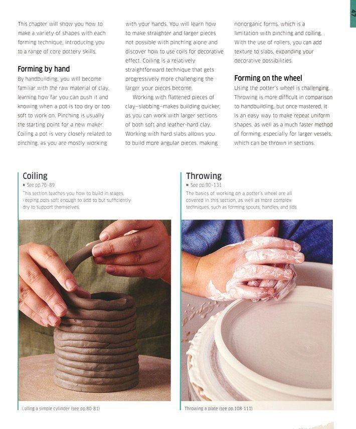 Complete Pottery Techniques: Design, Form, Throw, Decorate and More, with Workshops from Professional Makers