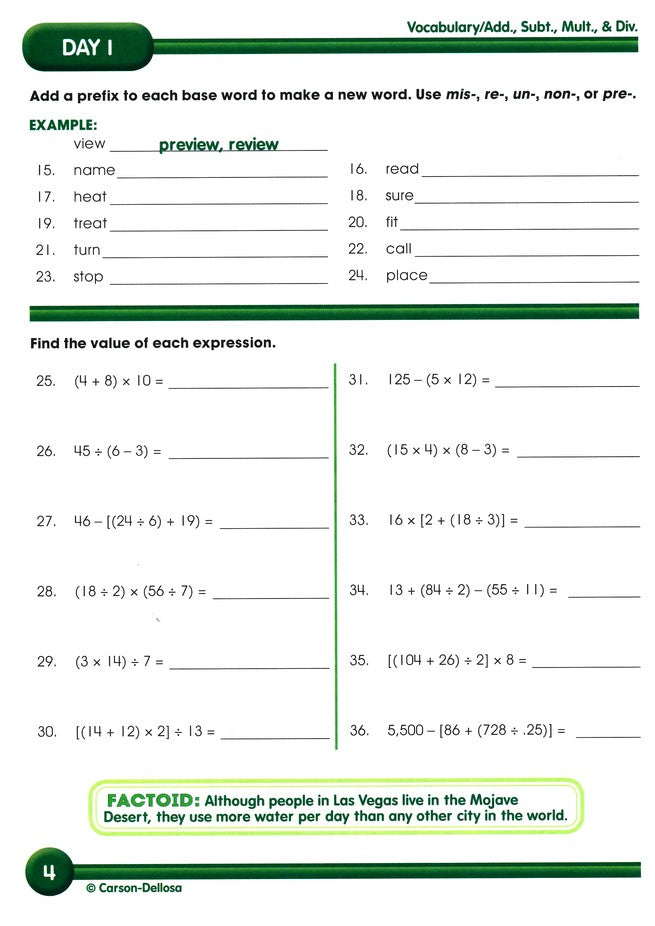 Summer Bridge Activities, Ages 10 to 11