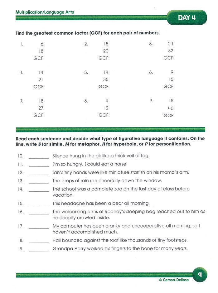 Summer Bridge Activities, Ages 11 to 12