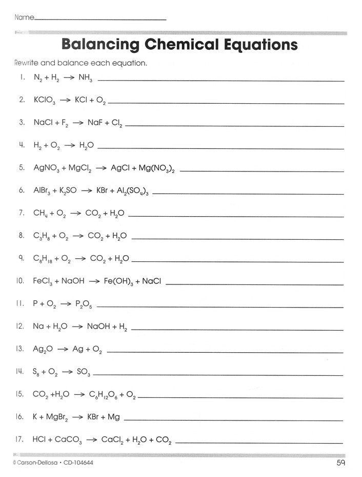 Chemistry, Grades 9-12