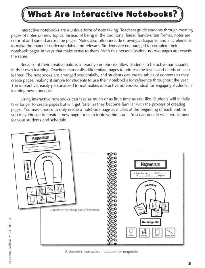 Interactive Notebooks Science, Grade 1