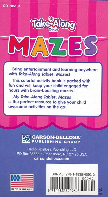 My Take-Along Tablet Mazes