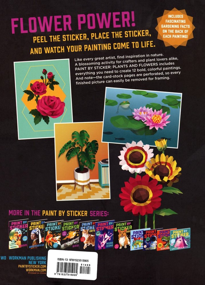 Paint by Sticker: Plants and Flowers