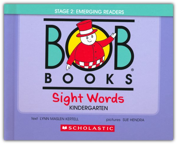 Bob Books - Sight Words Kindergarten Hardcover Bind-Up  Phonics, Ages 4 and up, Kindergarten (Stage 2: Emerging Reader)