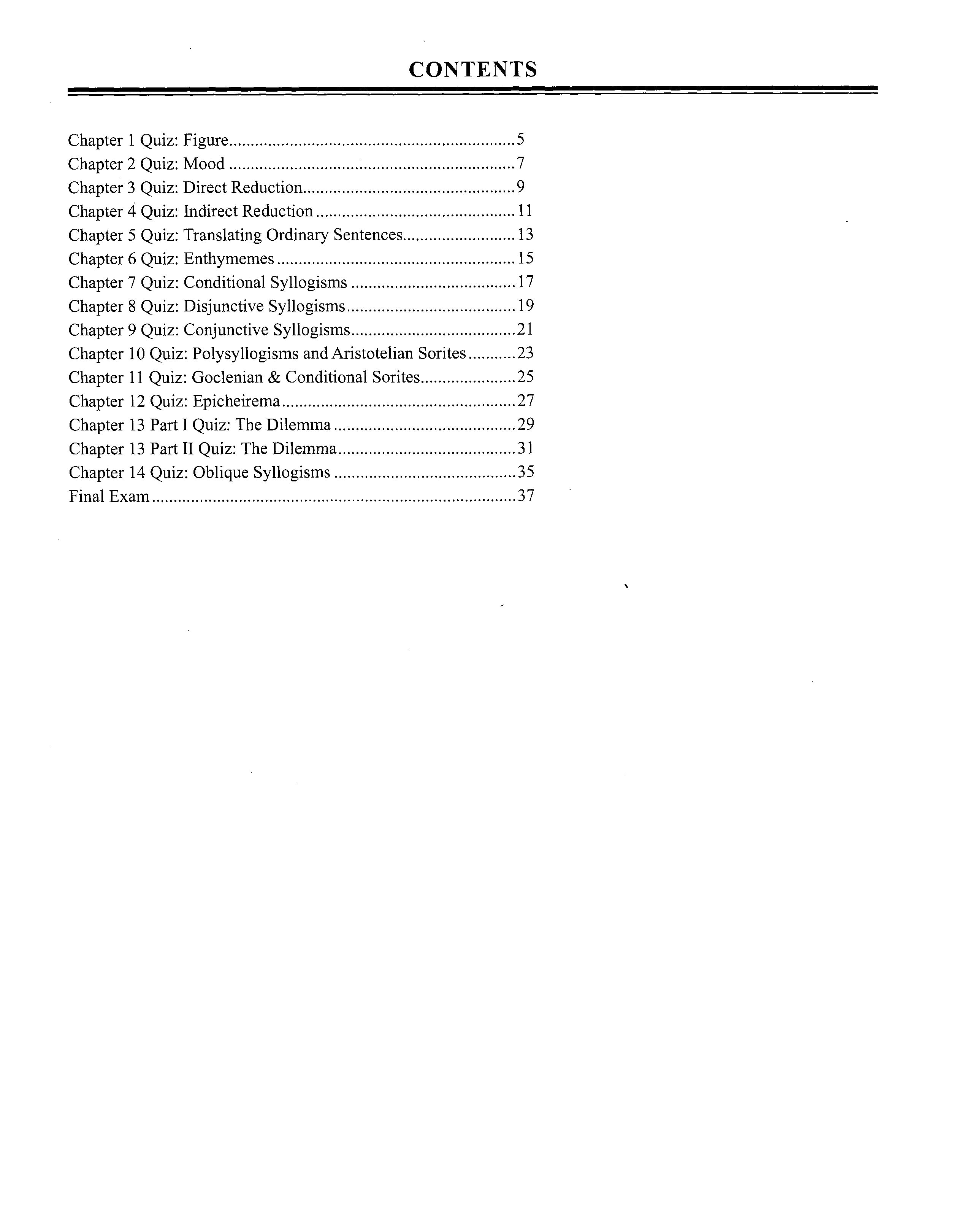 Traditional Logic 2 Quizzes & Tests (2nd Edition; Charter Version)