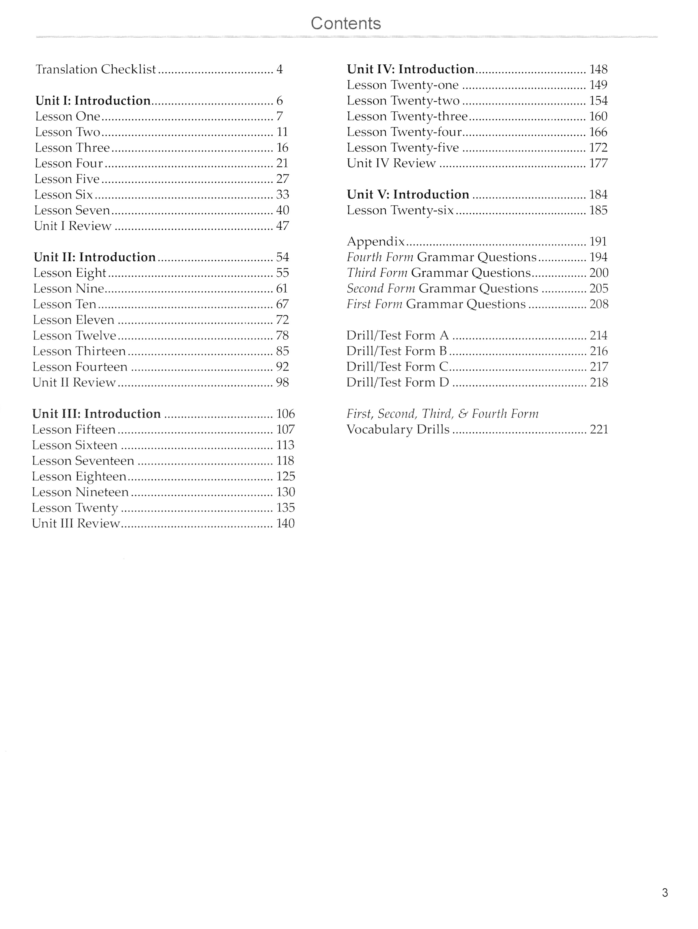 Fourth Form Latin Workbook (Charter Version)