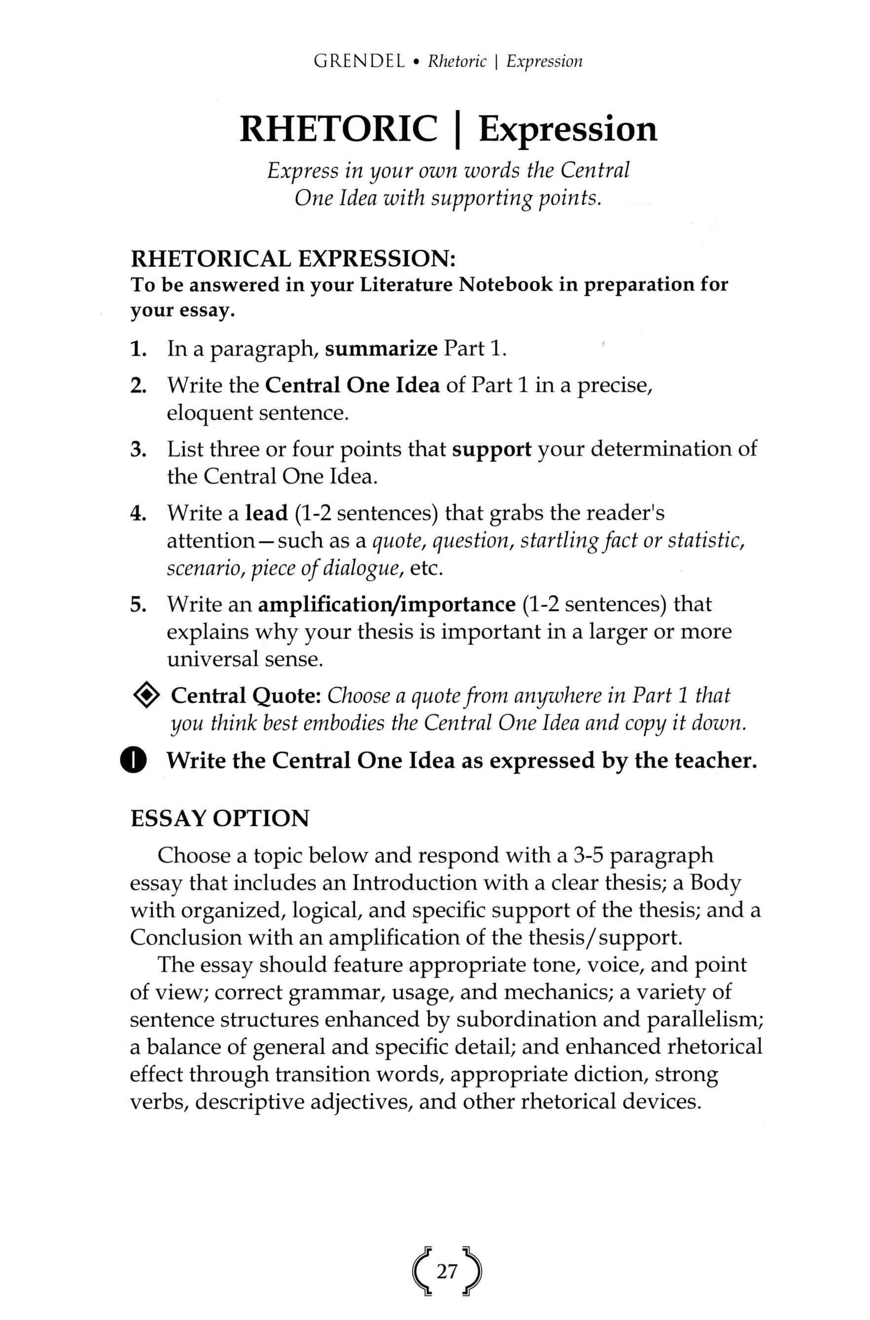 Beowulf the Warrior Student Book (Charter Version)