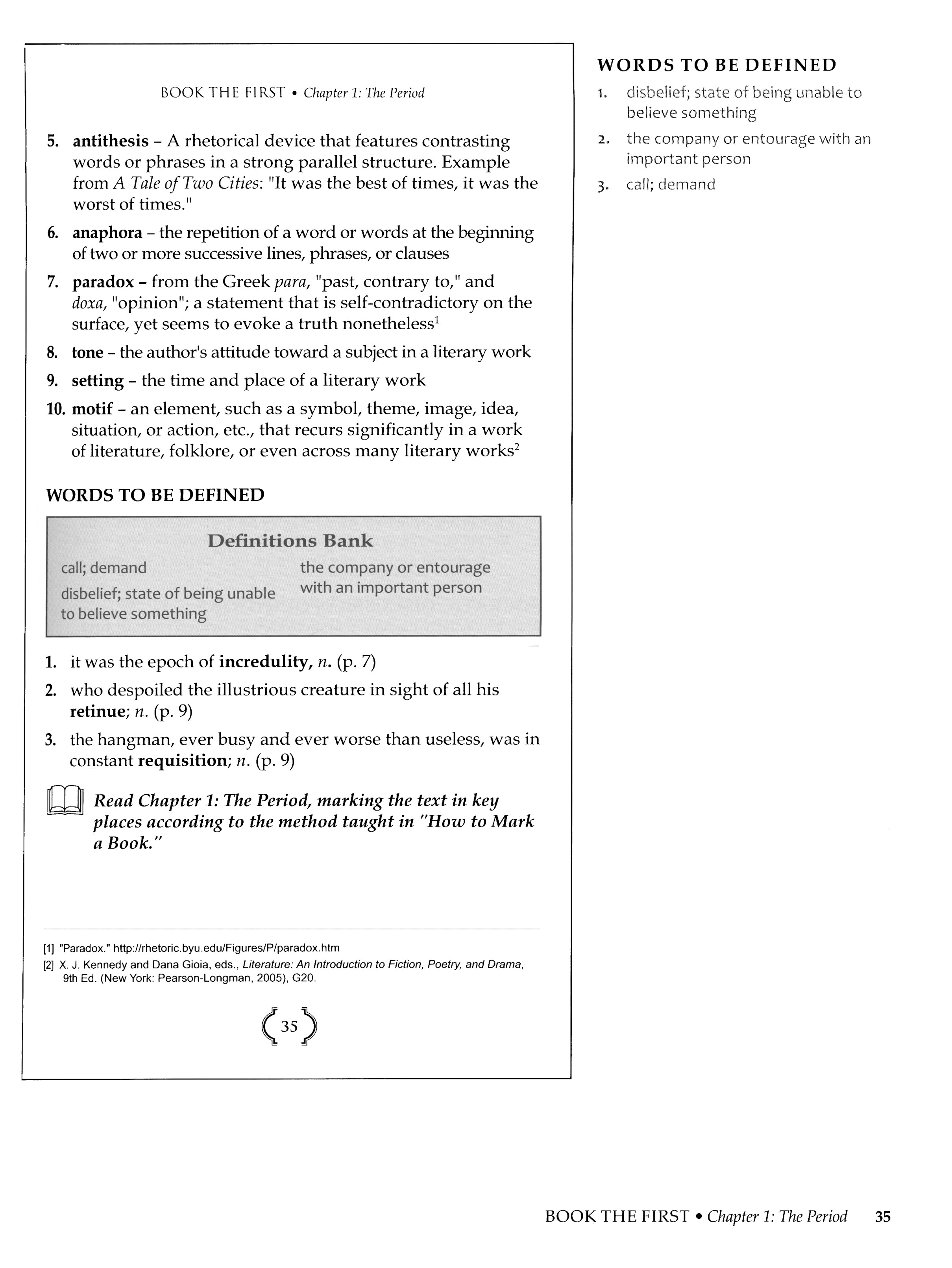 A Tale of Two Cities Teacher Guide (Charter Version)