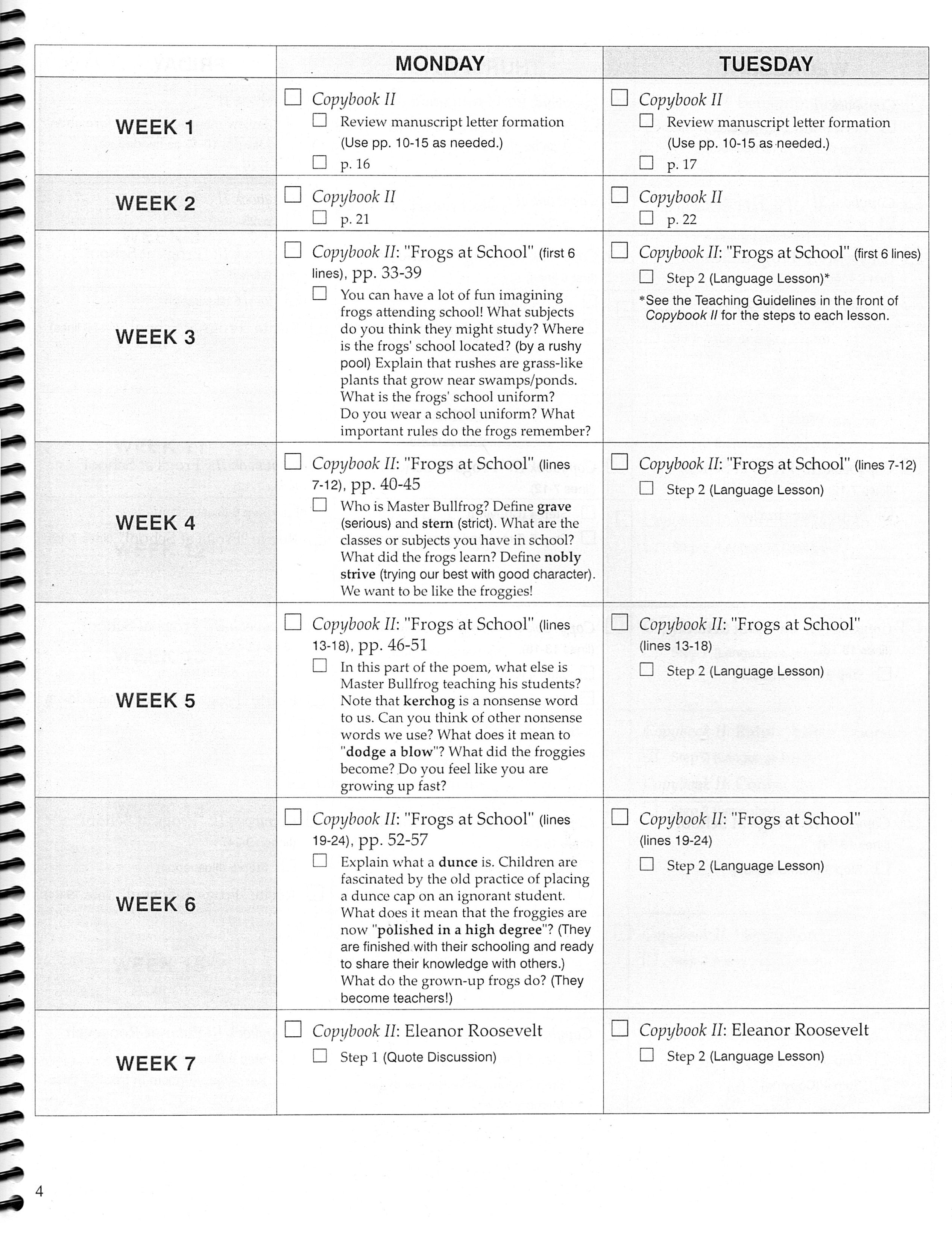 Copybook 2 Lesson Plans (Charter Version)