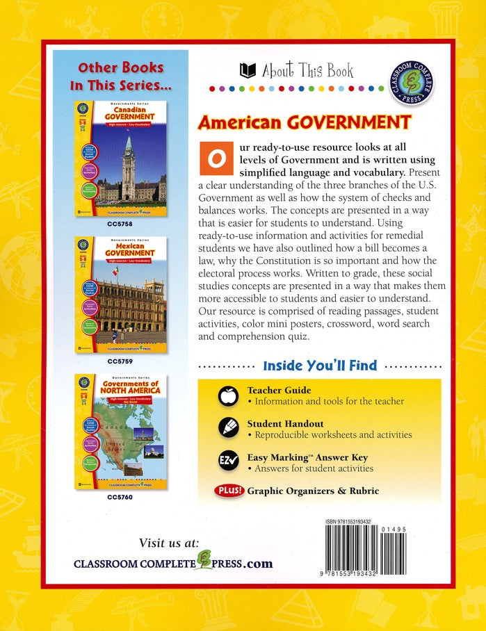 American Government Grades 5-8